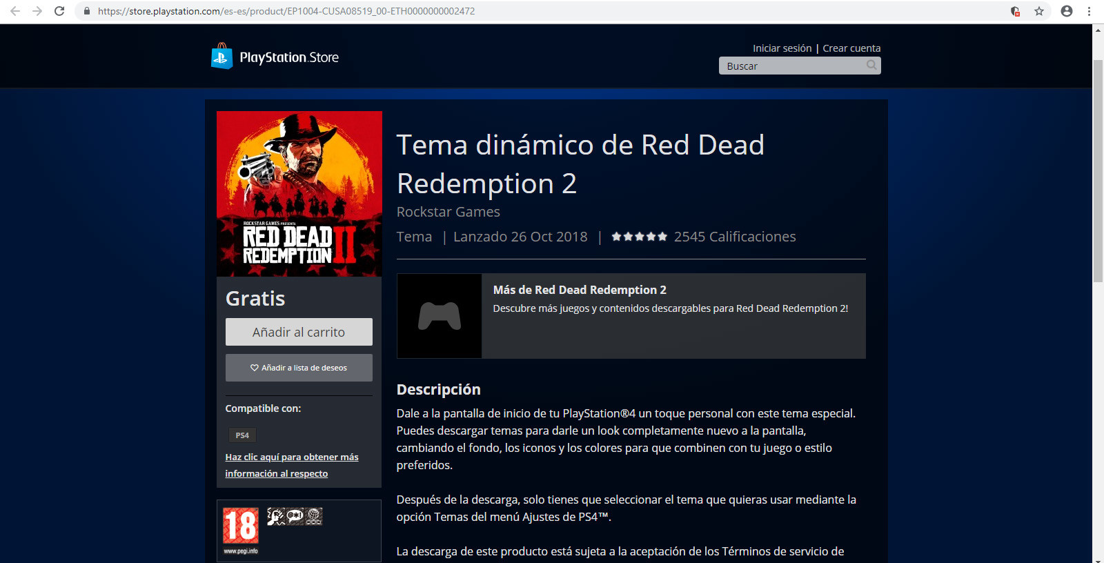Tema Dinamico Gratuito De Rdr2 Para Ps4 Red Dead Redemption 2